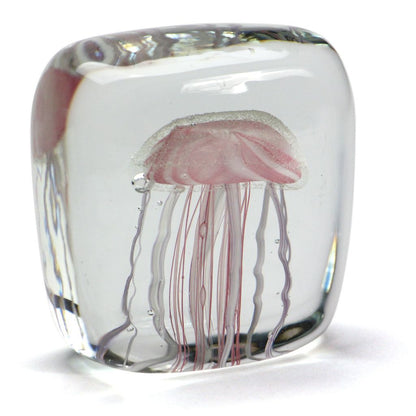 ガラスオブジェ Jellyfish Twisted Leg ピンク