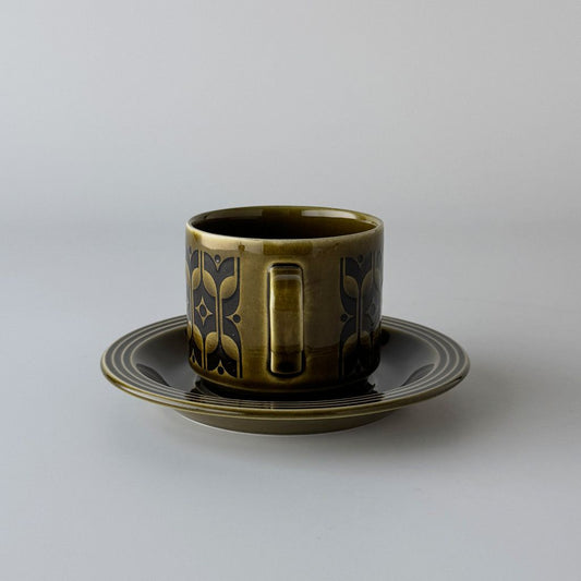 Heirloom エアルーム カップ＆ソーサー Lakeland green 緑