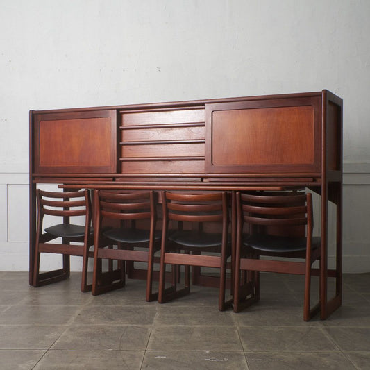 ヴィンテージ リビングシステム 6点セット / 座面張替済