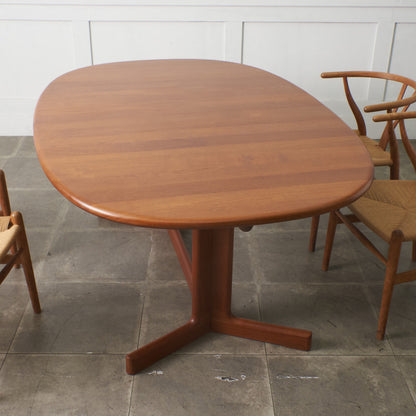 デンマーク エクステンション オーバルダイニングテーブル