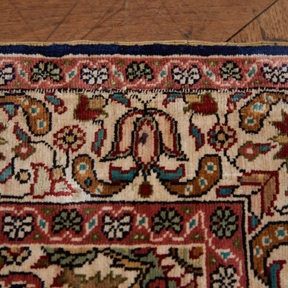 工房銘入り シルク製 ペルシャ絨毯