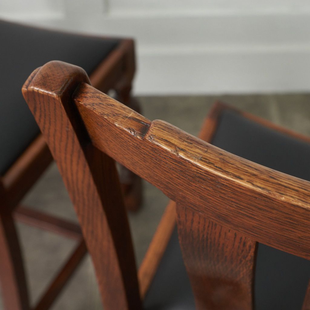 アンティーク ダイニングチェア 4脚セット / 張替品