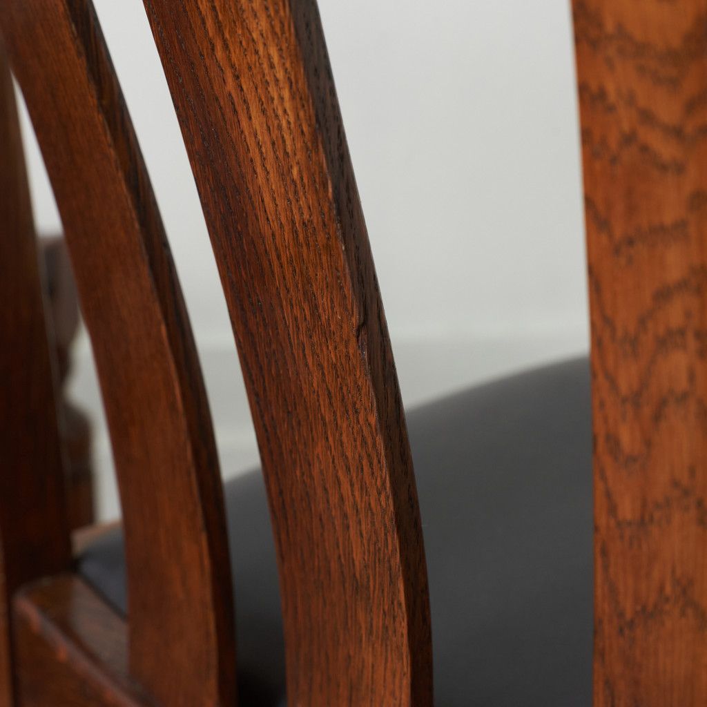 アンティーク ダイニングチェア 4脚セット / 張替品