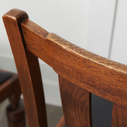 アンティーク ダイニングチェア 4脚セット / 張替品