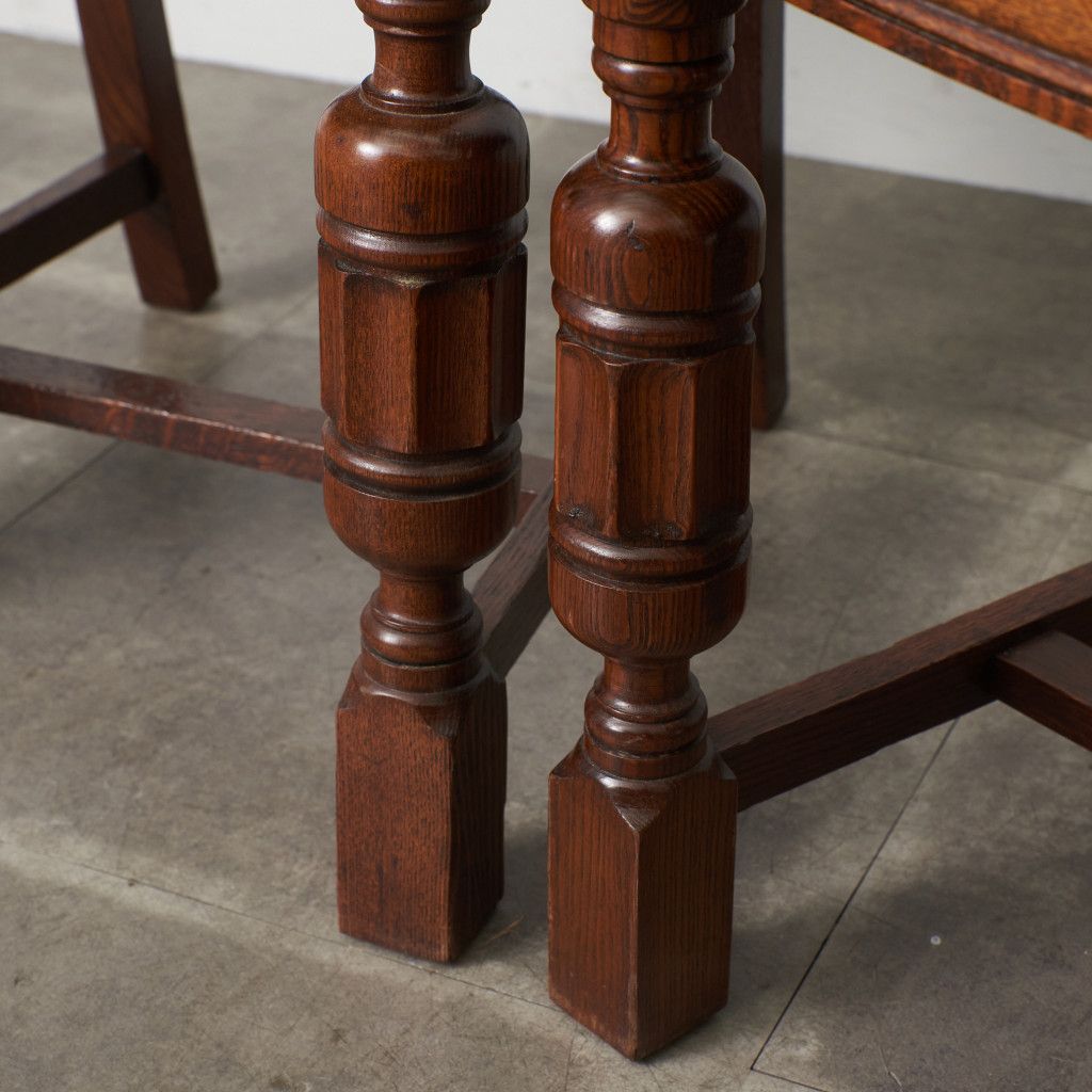 アンティーク ダイニングチェア 4脚セット / 張替品