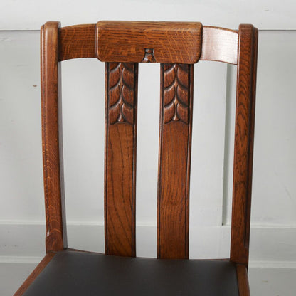 アンティーク ダイニングチェア 4脚セット / 張替品