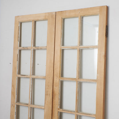 英国アンティーク 両開き ガラスドア