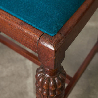 英国アンティーク バルボスレッグチェア / 張替品