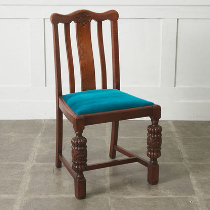 英国アンティーク バルボスレッグチェア / 張替品