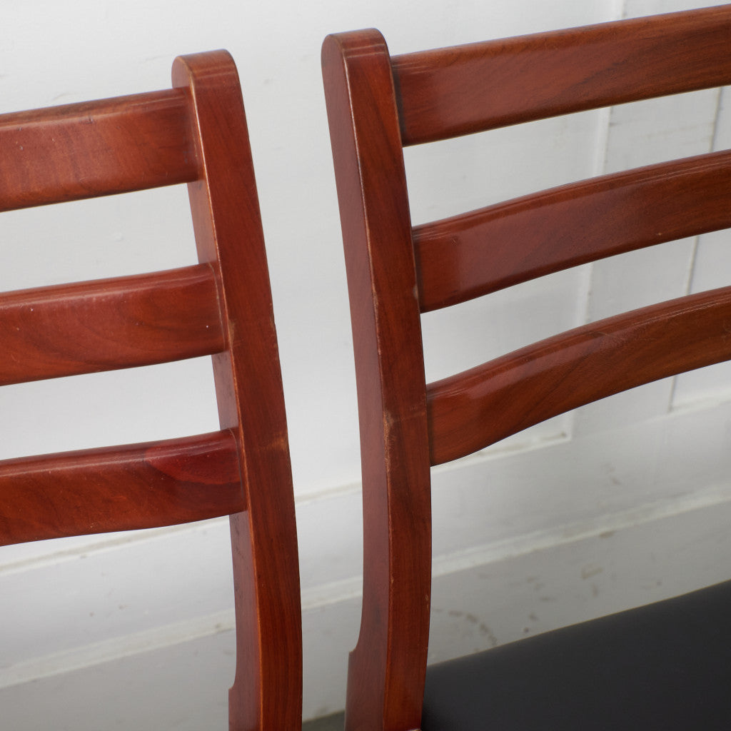 BRASILEIRA ダイニングチェア 4脚セット/ 張替済