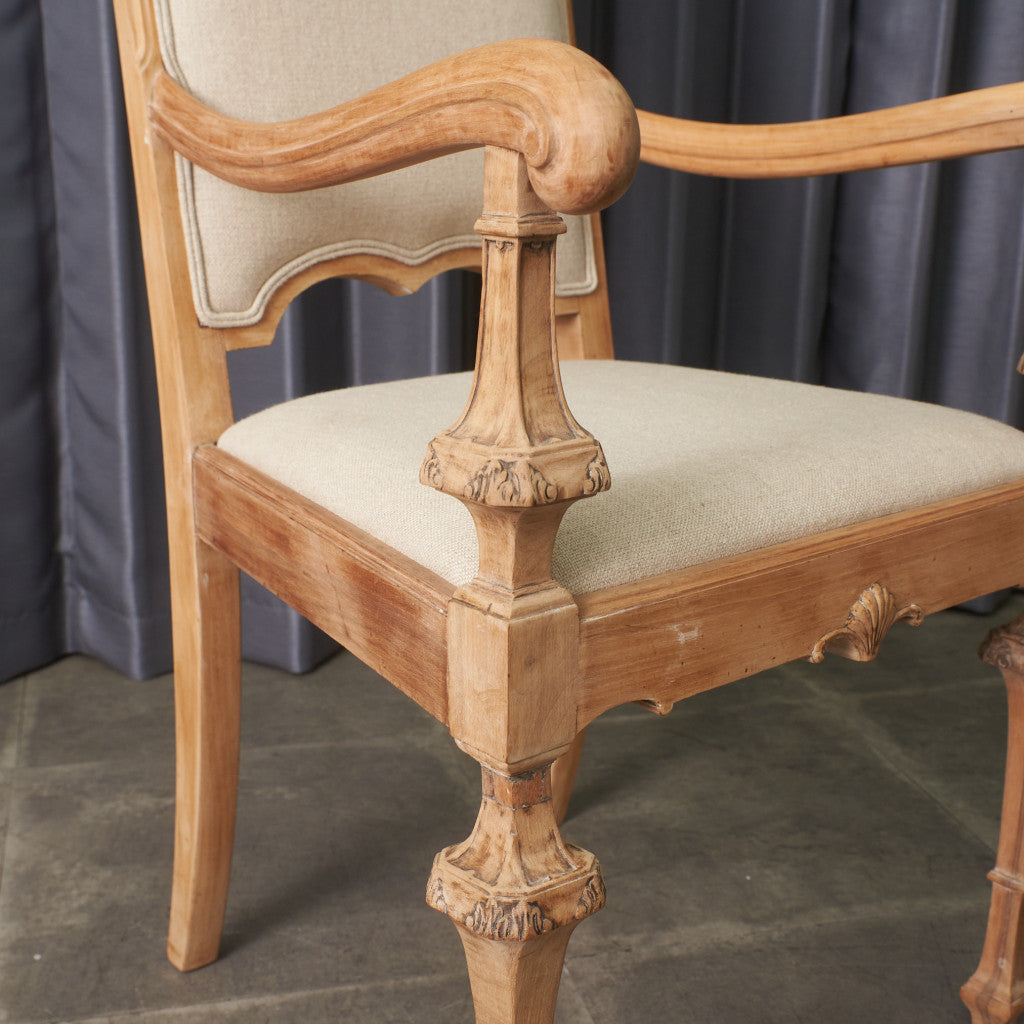 ストリップド加工 アームチェア / 張替済