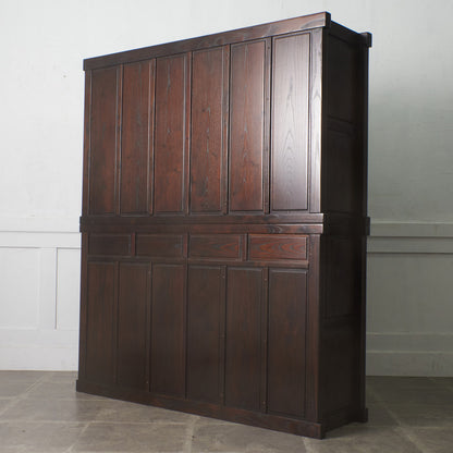 松尾博昭作 欅材 水屋箪笥