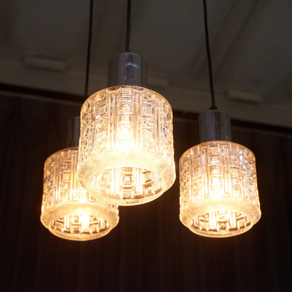 英国ヴィンテージ ガラスシェード ペンダントライト