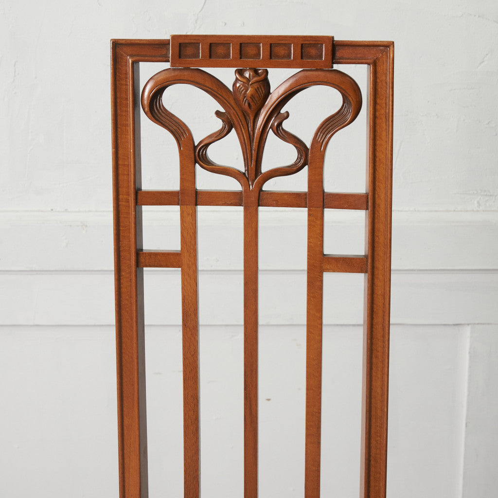 アールヌーボー ハイバックチェア / 張替済