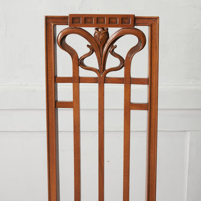 アールヌーボー ハイバックチェア / 張替済