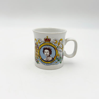 エリザベス女王 シルバージュビリー マグカップ