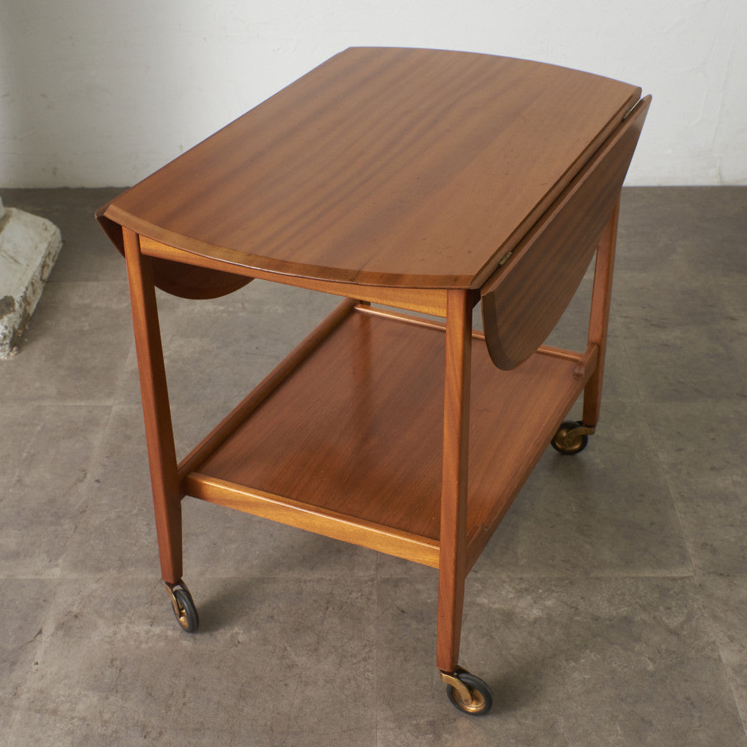 英国ヴィンテージ ドロップリーフトロリーワゴン