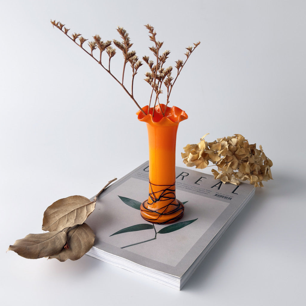 チェコ製 ヴィンテージ Tango タンゴ ガラスフラワーベース