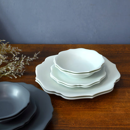 meimei プレート 16.5mm 取皿 ブルーホワイト