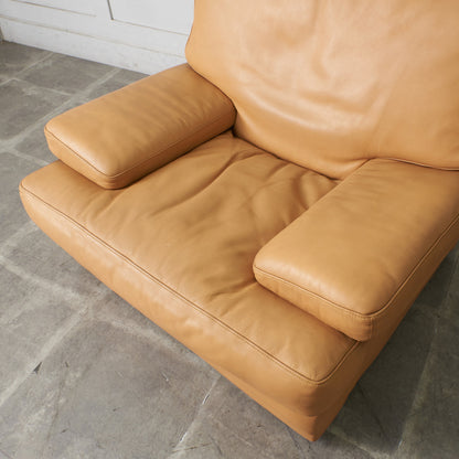 本革張り 1人掛けソファ