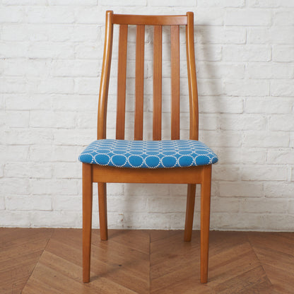 英国ヴィンテージ ダイニングチェア / 張替済