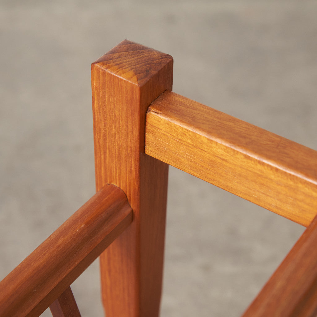 北欧ヴィンテージ チーク材 マガジンラック