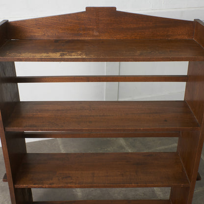 年代物 欅材 ブックケース