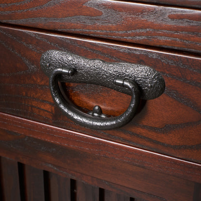 松尾博昭作 欅材 水屋箪笥