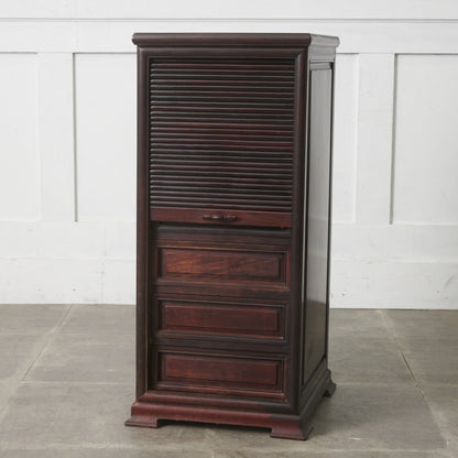 唐木 蛇腹扉 花梨材チェスト