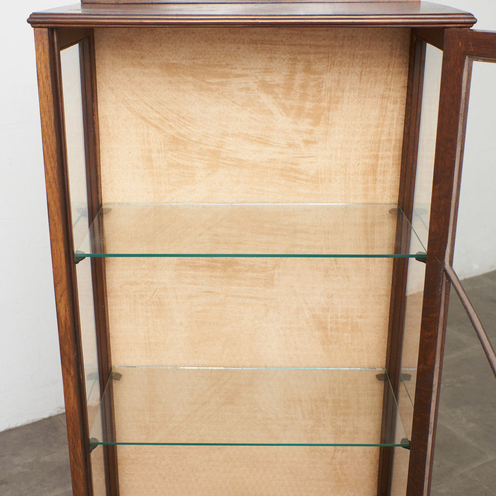 英国アンティーク ガラスキャビネット