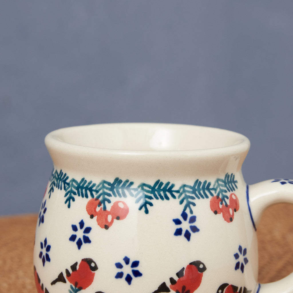 ポーリッシュポタリー マグカップ 小鳥