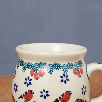 ポーリッシュポタリー マグカップ 小鳥