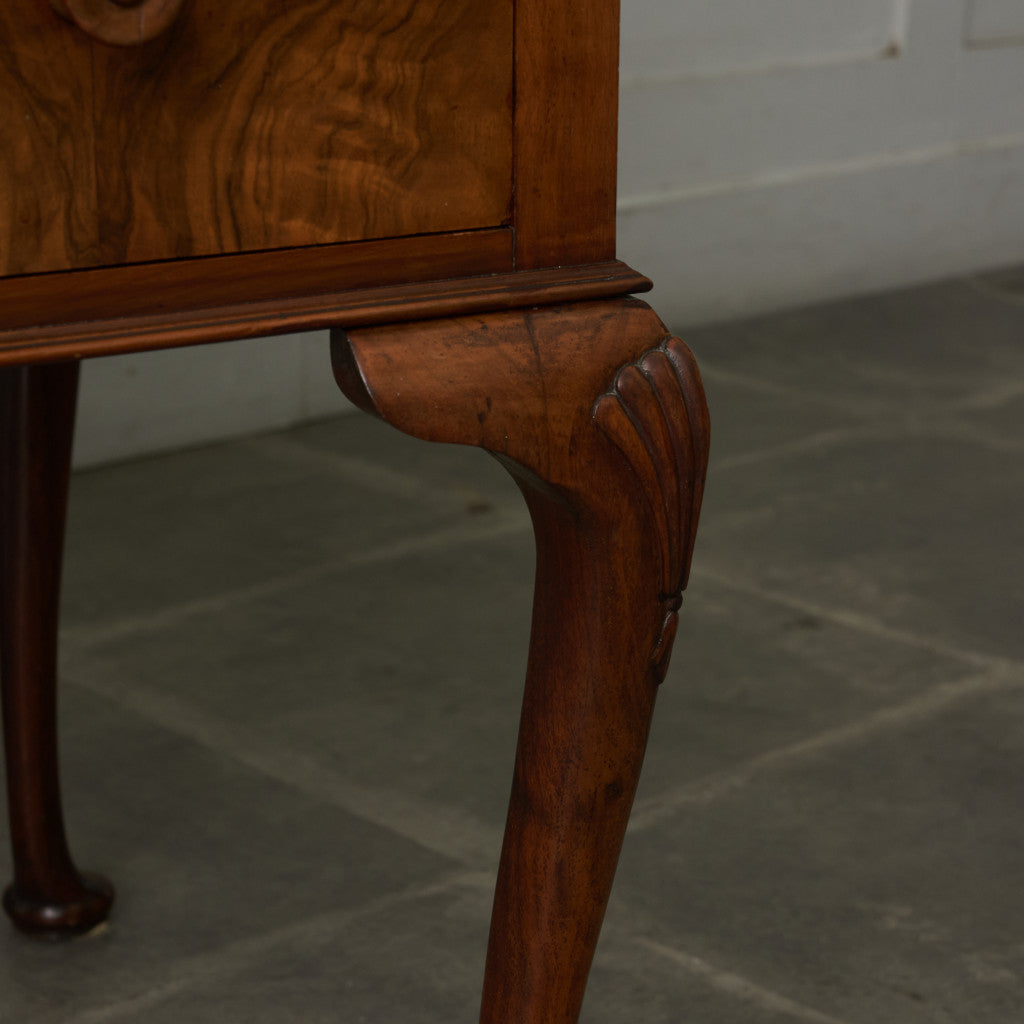 アンティーク ウォールナット材 両袖デスク