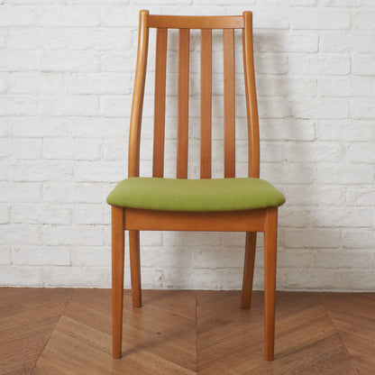 英国ヴィンテージ ダイニングチェア / 張替済