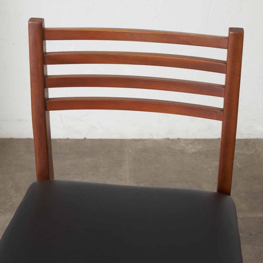 英国ヴィンテージ ラダーバック ダイニングチェア / 張替済