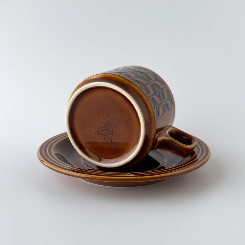 Heirloom エアルーム カップ&ソーサー Autumn brown