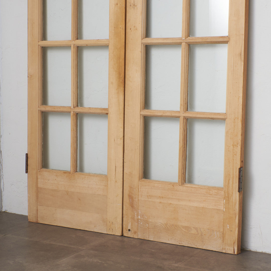 英国アンティーク 両開き ガラスドア