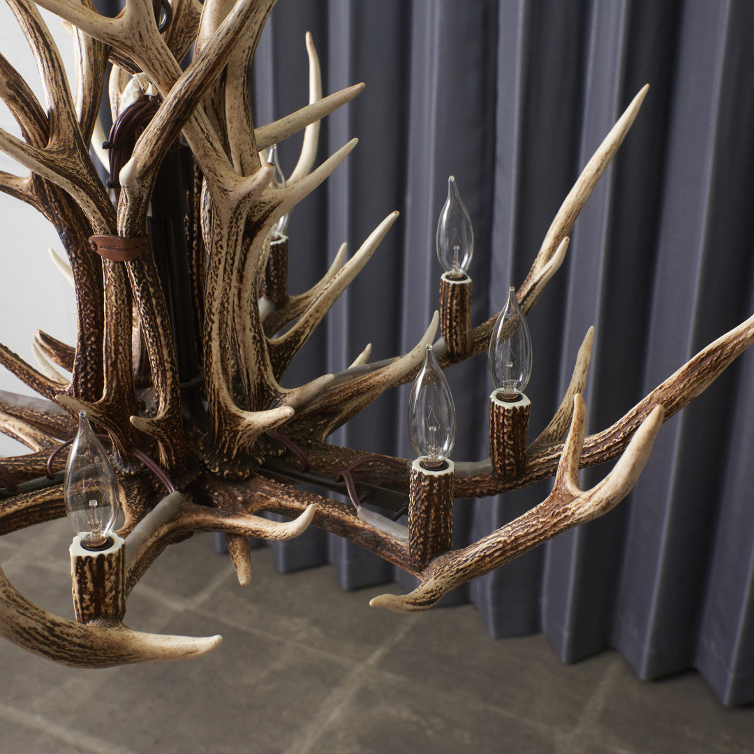 鹿角シャンデリア 9灯式 – rocca rocca