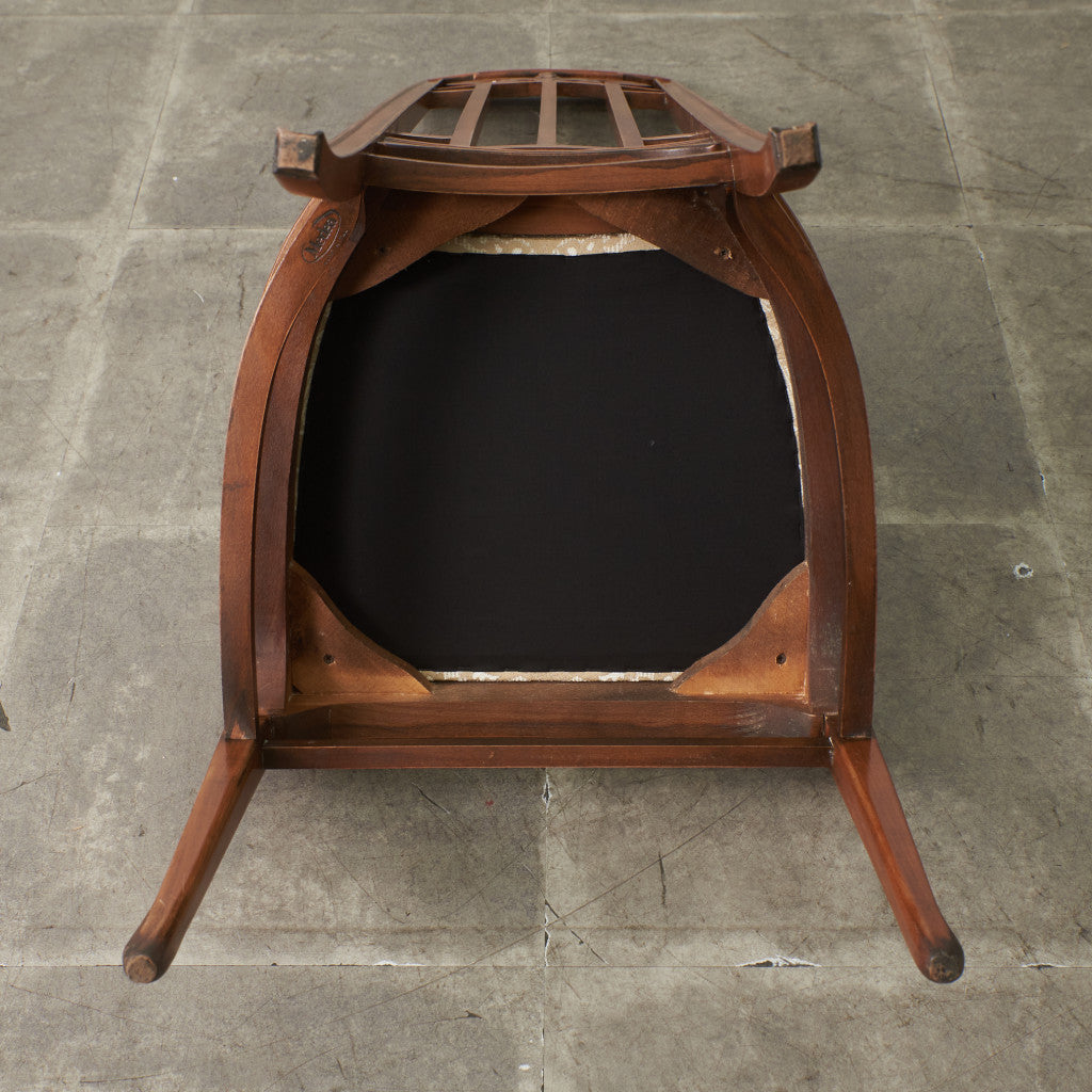 アールヌーボー ハイバックチェア / 張替済