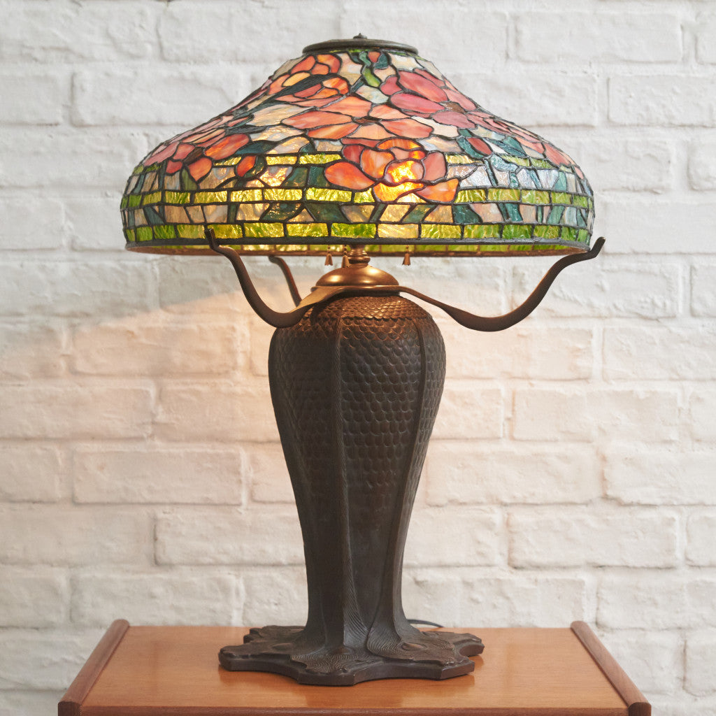 美品 ステンドグラス ステンド ガラスランプ  ティファニーランプ ステンドグラス ティファニーランプ – rocca rocca