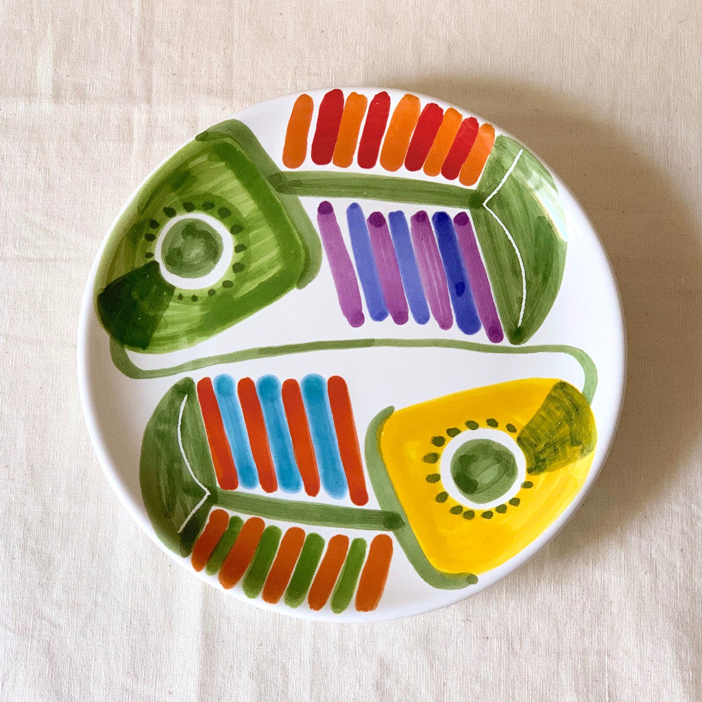 Susannna de Simone 絵皿 19cm カラフル