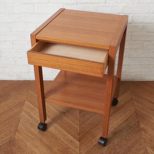 ジャパンヴィンテージ キャスター付き サイドテーブル