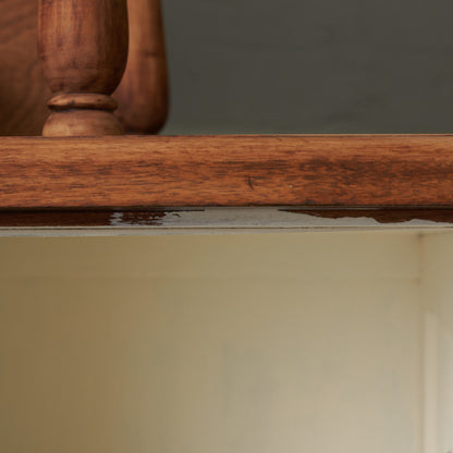 アンティーク ストリップド加工 ガラスキャビネット