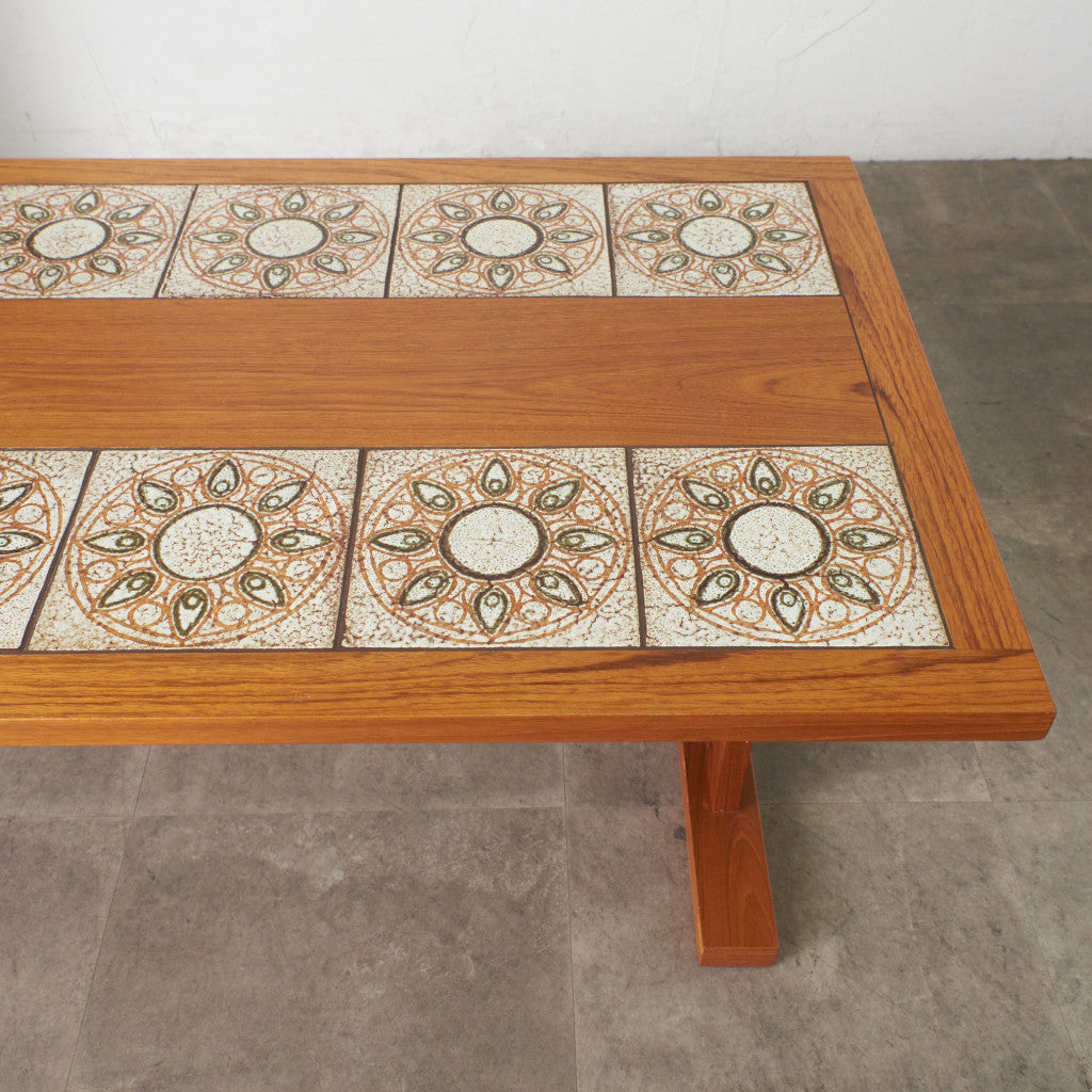 ヴィンテージ タイルトップ コーヒーテーブル