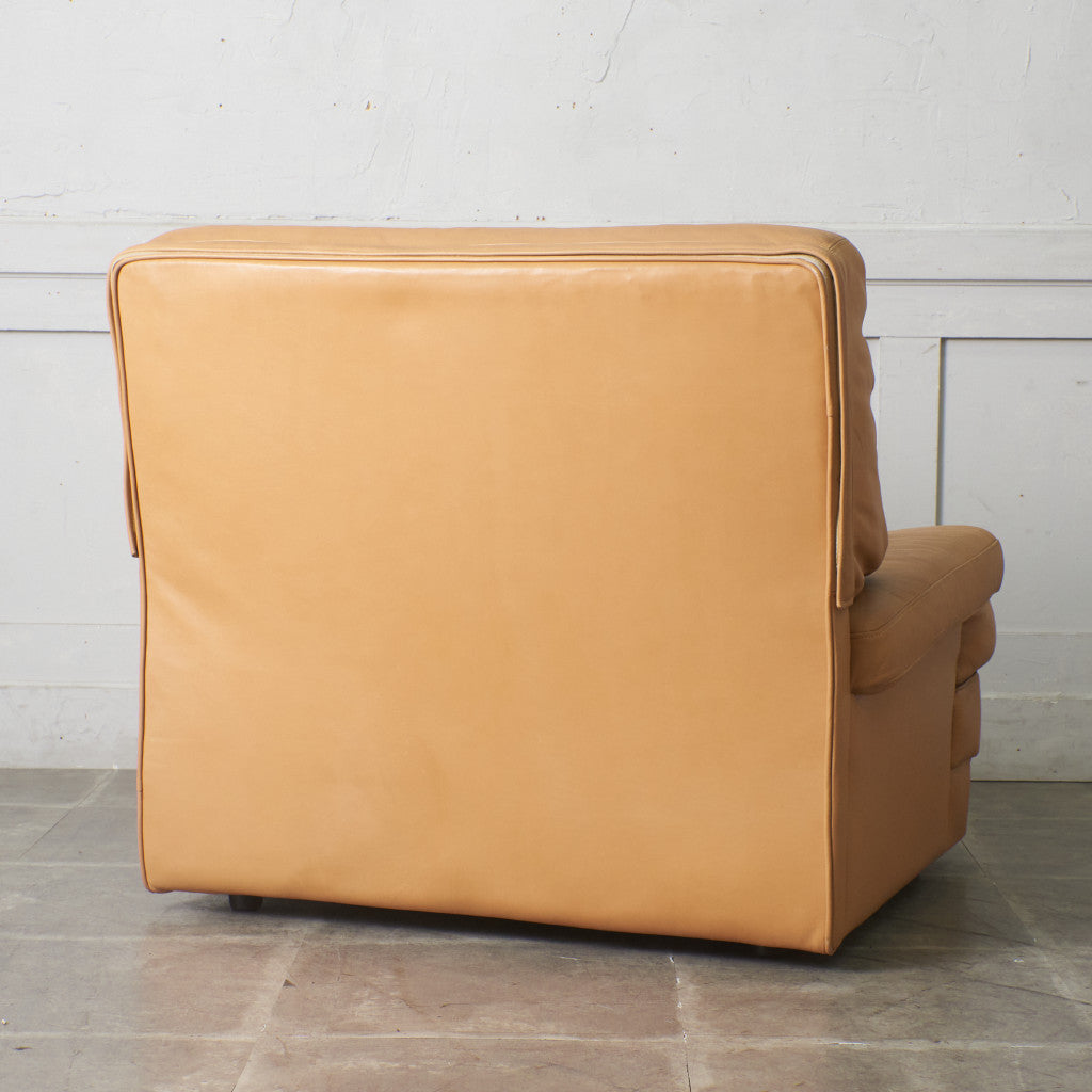 本革張り 1人掛けソファ