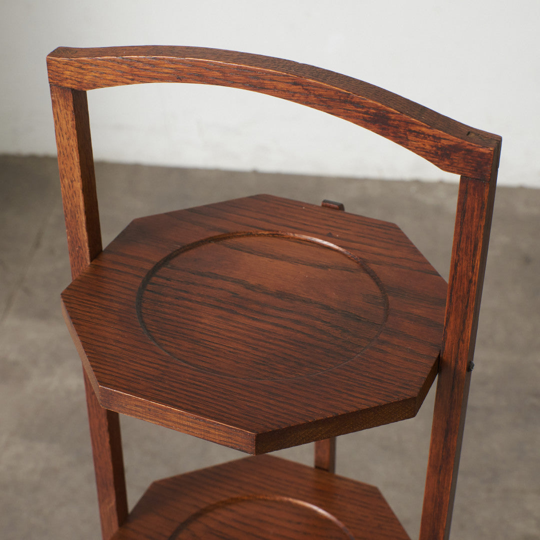 英国アンティーク 折畳み式 ケーキスタンド