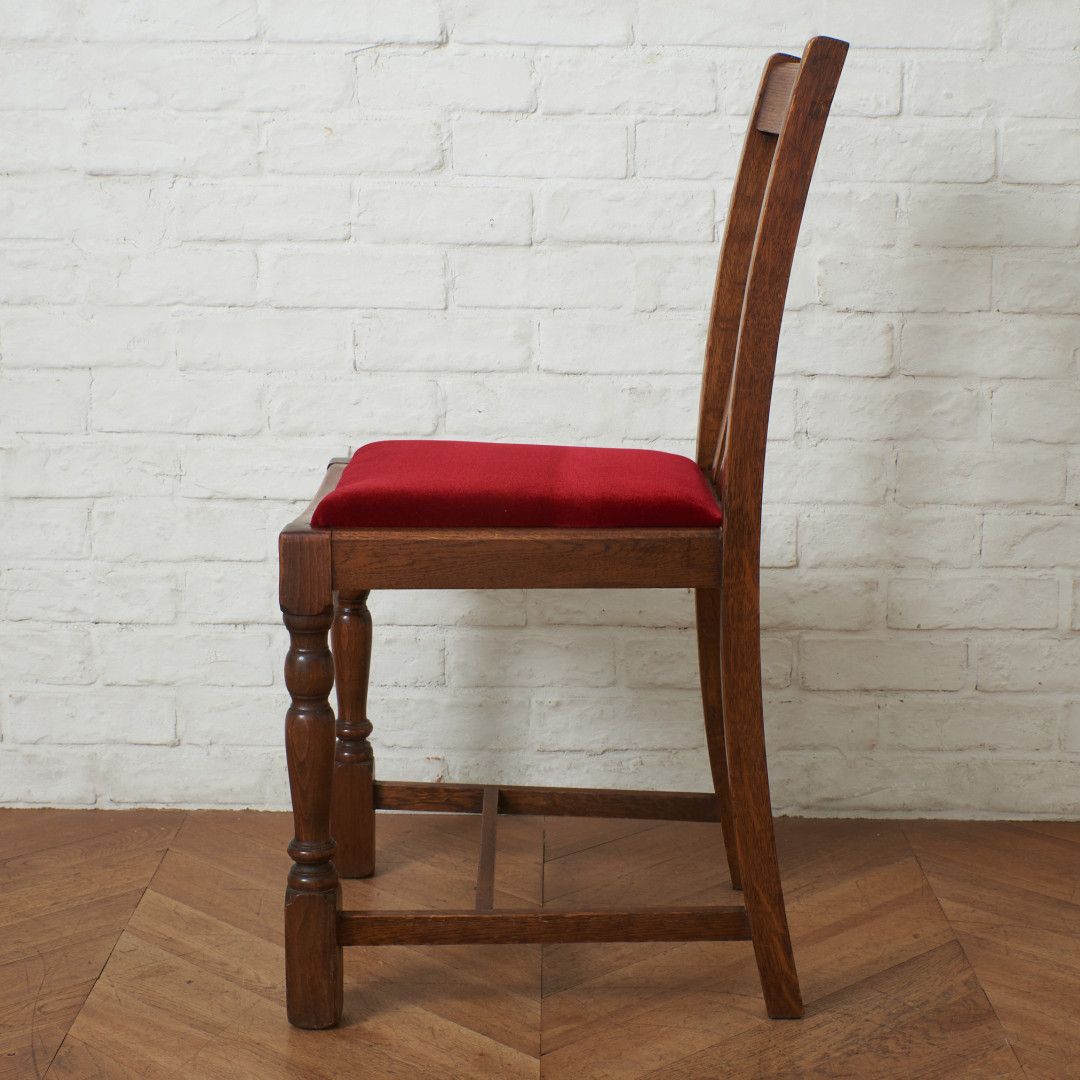 英国アンティーク ダイニングチェア / 張替品