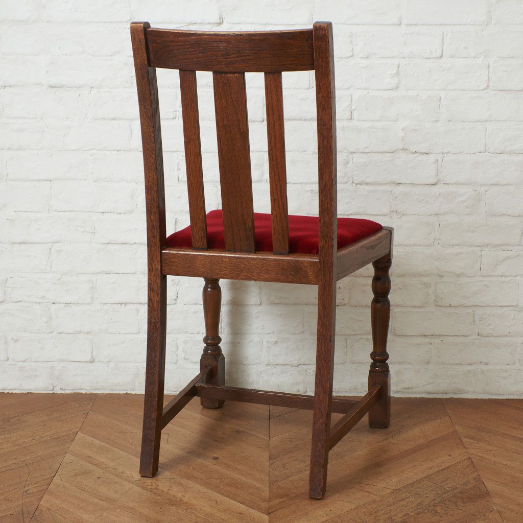 英国アンティーク ダイニングチェア / 張替品