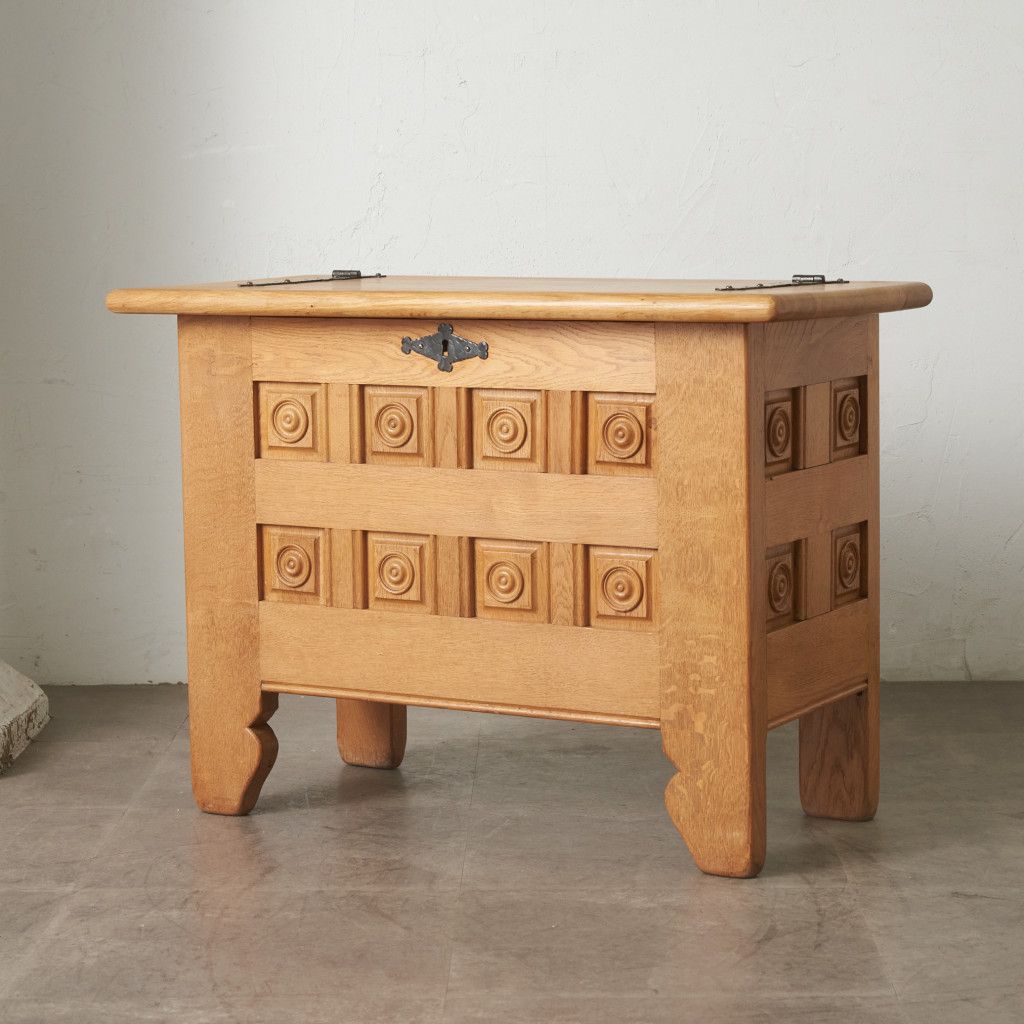 美品　1960's　螺鈿　細工　チーク　無垢材　ブランケット　ボックス 英国クラシック オーク材 ブランケットボックス – rocca rocca