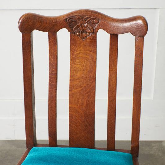 英国アンティーク バルボスレッグチェア / 張替品